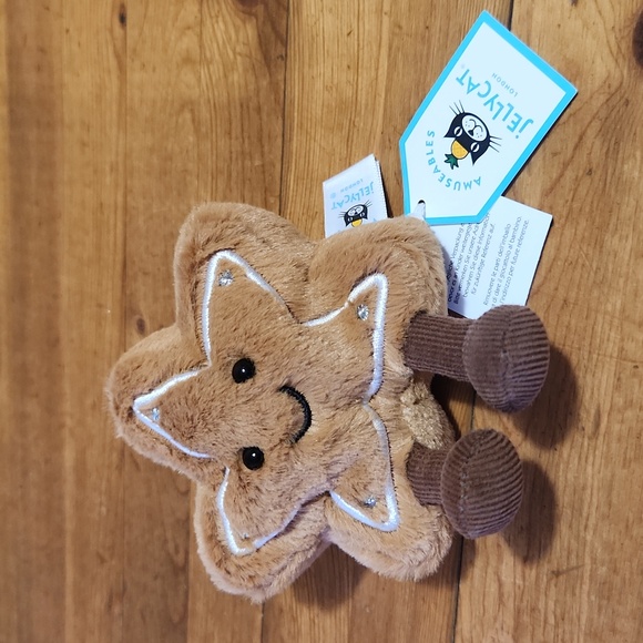 Jellycat Amuseable Star Cookie 4x4x1" Soft and Plush NWT - Picture 2 of 4